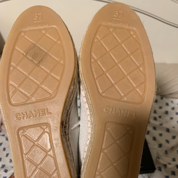 NWT 100% authentic Chanel canvas espadrilles - Picture 11 of 11
